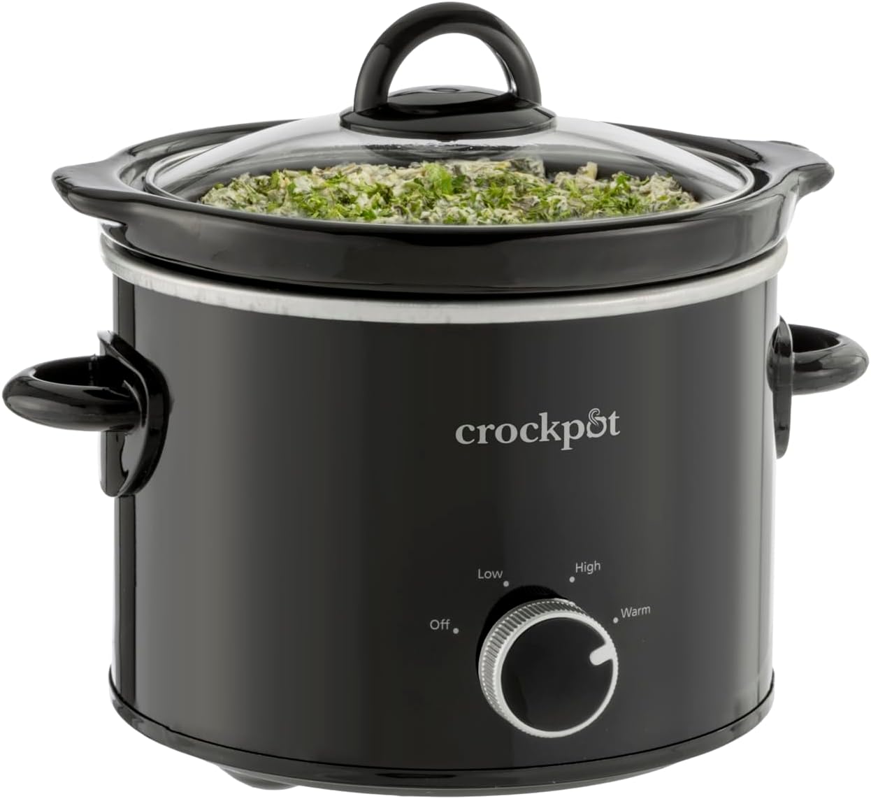 Crock-Pot 2 Quart Round Manual Slow Cooker in Black SCR200-B