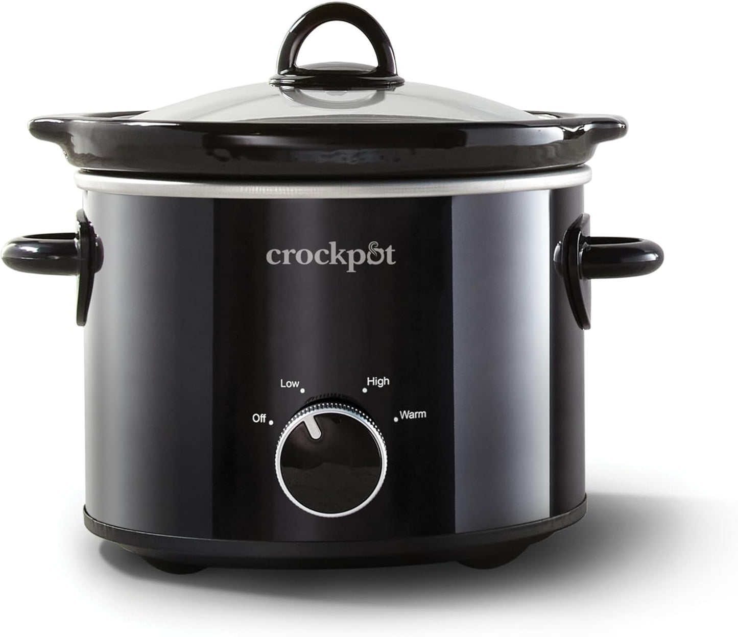 Crock-Pot 2 Quart Round Manual Slow Cooker in Black SCR200-B
