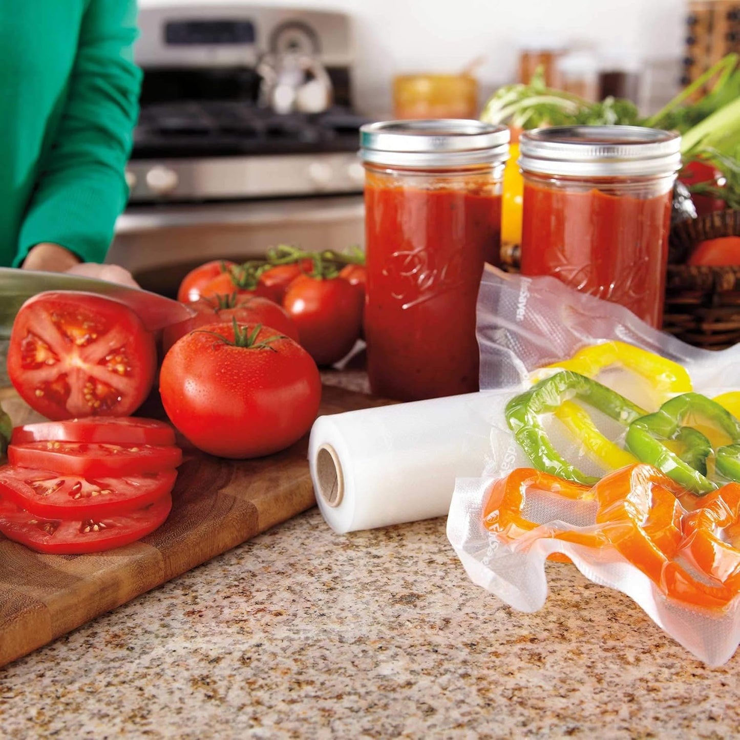 FoodSaver Vacuum Seal Rolls Multipack | BPA-Free Bags | Custom-Sized for Freshness