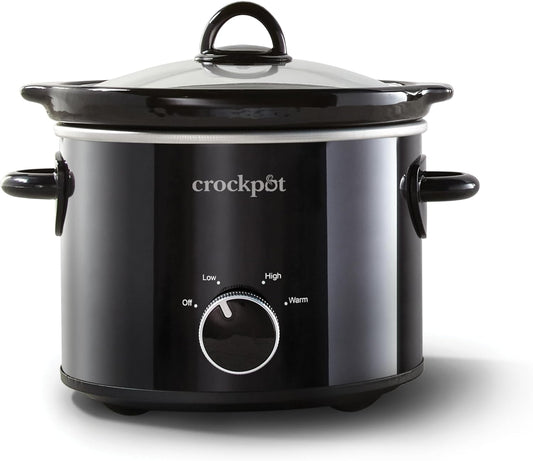Crock-Pot 2 Quart Round Manual Slow Cooker in Black SCR200-B